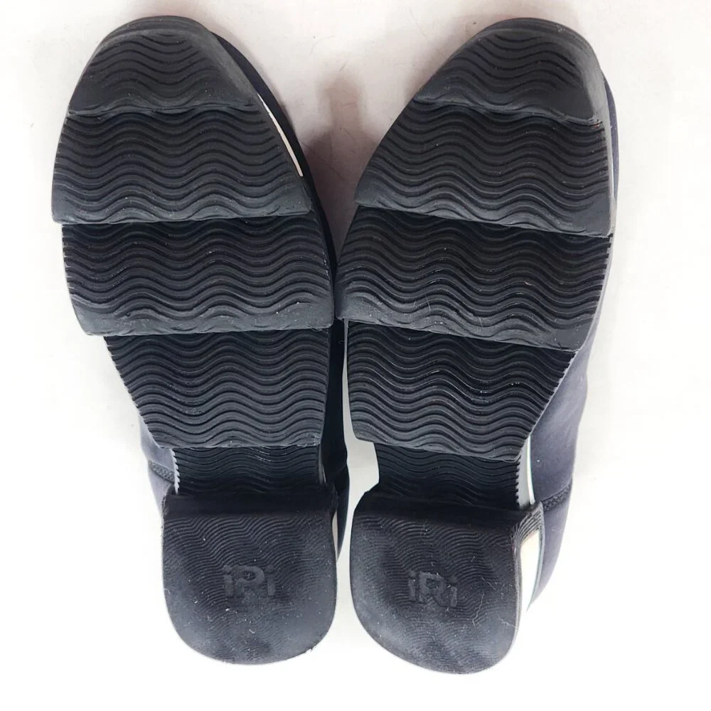 iRi Unisex Black Outline‎ Neoprene Platform Sneaker Black